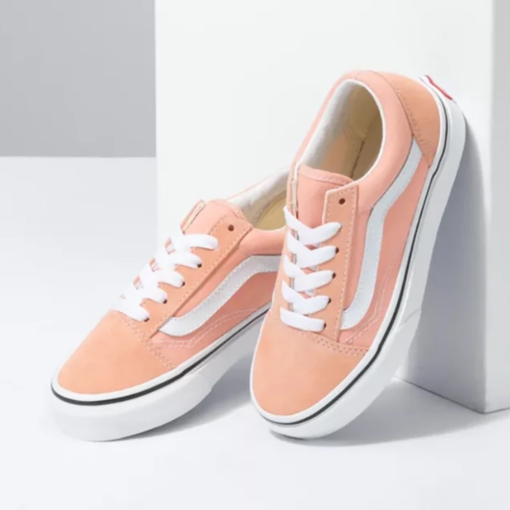 Vans Girls Ward Canvas Old Skool Sneakers Tropical Peach Big Kid (missy) Size 6